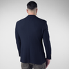 Sacou texturat C. Baybars - AeroGOFRÉ™ - Bleumarin