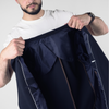 Sacou texturat C. Baybars - AeroGOFRÉ™ - Bleumarin