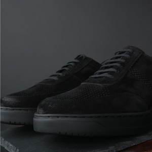 Pantofi bărbătești din piele - Urban FLEX - Negru Velur