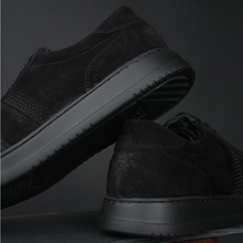 Pantofi bărbătești din piele - Urban FLEX - Negru Velur