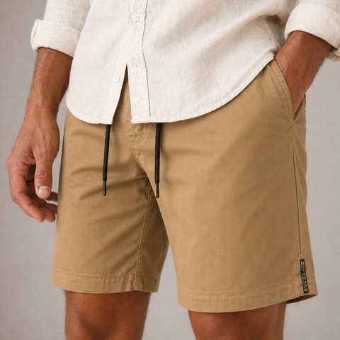 Pantaloni scurți pentru bărbați - ARES - Tropic MOOD - Muștar