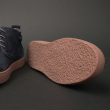 Ghete piele naturală - NOMAD - Bleumarin Velur