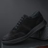 Pantofi bărbătești din piele - Urban FLEX - Negru Velur