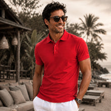 Tricou Polo pentru bărbați - MALFINI - Roșu imperial