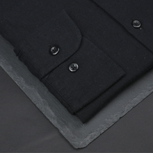 Cămașă Confex din in - Premium DeLuxe - Negru