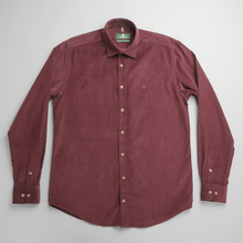 Cămașă din raiat fin - ZENMAN RoyalTOUCH™ - Corduroy EDITION - Burgundiu Aristocrat