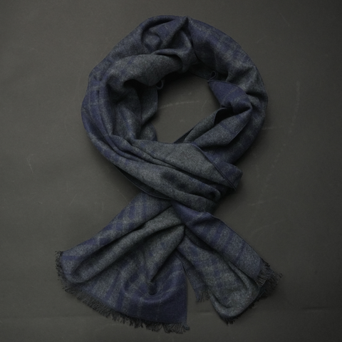 Eșarfă elegantă - Infinity - Bleumarin cu gri închis