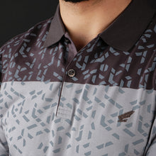 Tricou Polo pentru bărbați - Ares - MALIBU - Maro cu gri