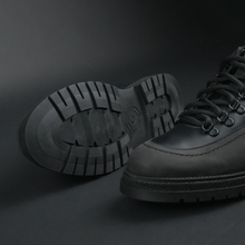 Ghete din piele naturală - EXPLORER - Negru