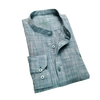 Cămașă barbătească din in - Basil - Slim Fit -  Verde