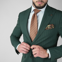 Costum bărbătesc - Sartoria - Bellagio STRIPE - Verde Smarald