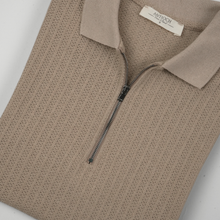 Tricou pentru bărbați - ANTIOCH - Riviera KNIT - Taupe