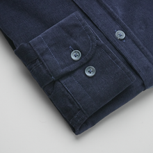 Cămașă din raiat fin - ZENMAN RoyalTOUCH™ - Corduroy EDITION - Bleumarin Imperial