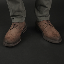 Pantofi bărbătești din piele - Bucovina Vintage Club - Maro rustic