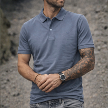 Tricou Polo pentru bărbați - ARES - Heritage+ - Gri petrol