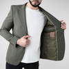 Sacou texturat C. Baybars - AeroGOFRÉ™ - Kaki