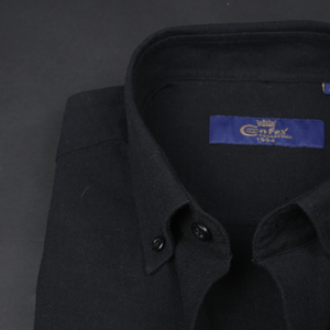 Cămașă Confex din in - Premium DeLuxe - Negru