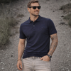 Tricou Polo pentru bărbați - ARES - Heritage+ - Bleumarin