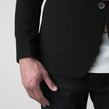 Sacou texturat C. Baybars - AeroGOFRÉ™ - Negru