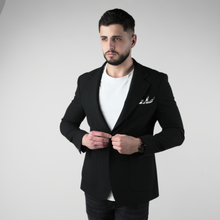 Sacou texturat C. Baybars - AeroGOFRÉ™ - Negru