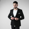 Sacou texturat C. Baybars - AeroGOFRÉ™ - Negru