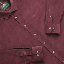 Cămașă din raiat fin - ZENMAN RoyalTOUCH™ - Corduroy EDITION - Burgundiu Aristocrat