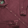 Cămașă din raiat fin - ZENMAN RoyalTOUCH™ - Corduroy EDITION - Burgundiu Aristocrat