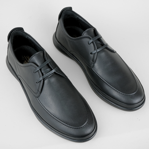 Pantofi bărbătești din piele -  Onix - Negru