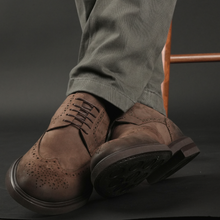 Pantofi bărbătești din piele - Bucovina Vintage Club - Maro rustic