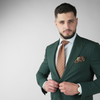 Costum bărbătesc - Sartoria - Bellagio STRIPE - Verde Smarald