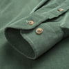Cămașă din raiat fin - ZENMAN RoyalTOUCH™ - Corduroy EDITION - Verde Salvie