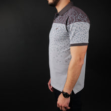 Tricou Polo pentru bărbați - Ares - MALIBU - Maro cu gri
