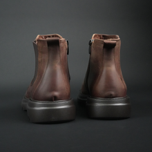 Ghete piele naturală - York - Maro antichizat