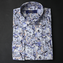 Cămașă Confex din in - BRACCIANO - Model floral - M2