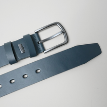 Curea piele naturală fără cusături - Proartimar - 40 mm - Bleumarin