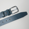Curea piele naturală fără cusături - Proartimar - 40 mm - Bleumarin