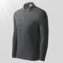 Tricou Polo mânecă lungă pentru bărbați - MALFINI - Gri plumb