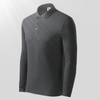 Tricou Polo mânecă lungă pentru bărbați - MALFINI - Gri plumb