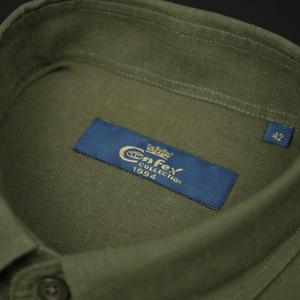 Cămașă Confex din in - Premium DeLuxe - Kaki