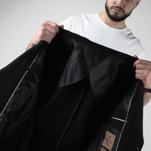 Sacou texturat C. Baybars - AeroGOFRÉ™ - Negru