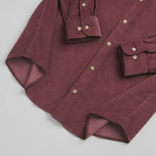 Cămașă din raiat fin - ZENMAN RoyalTOUCH™ - Corduroy EDITION - Burgundiu Aristocrat