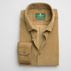 Cămașă din raiat fin - ZENMAN RoyalTOUCH™ - Corduroy EDITION - Bej Camel