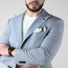 Sacou pentru bărbați - C. Baybars - LINERO - Bleumarin cu alb