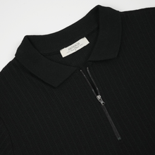 Tricou pentru bărbați - ANTIOCH - Riviera KNIT - Negru