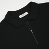 Tricou pentru bărbați - ANTIOCH - Riviera KNIT - Negru