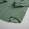 Cămașă din raiat fin - ZENMAN RoyalTOUCH™ - Corduroy EDITION - Verde Salvie
