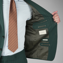 Costum bărbătesc - Sartoria - Bellagio STRIPE - Verde Smarald