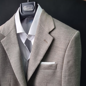 Sacou bărbați Confex - Slim Fit - Bej pepit