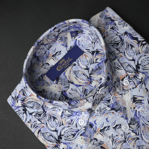 Cămașă Confex din in - BRACCIANO - Model floral - M2