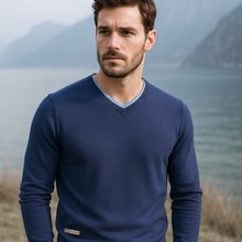 Pulover pentru bărbați - Armando - Bleumarin